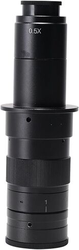 C-Mount Microscope Camera Zoom Lens 8X-130X Adjustable Monocular Lens for Industrial Inspection(8X-130X) in Kuwait