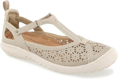 JBU Women's Daffodil Comfort Casual Mary Jane T-Strap Flats, 9.5 US in Kuwait