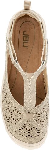 JBU Women's Daffodil Comfort Casual Mary Jane T-Strap Flats, 9.5 US in Kuwait
