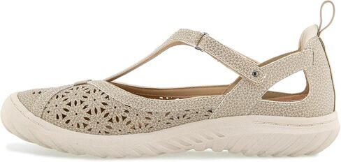 JBU Women's Daffodil Comfort Casual Mary Jane T-Strap Flats, 9.5 US in Kuwait
