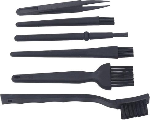 Aramox Anti Static Brush Set 6 Pieces Nylon Cleaning Brushes with Tweezer for Keyboard Electronics PC Laptop Camera Car Interior in Kuwait