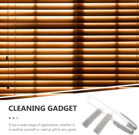 Baluue Portable Blinds Cleaner Brush with Replaceable Brush Head for Blinds and Showers, Space-Saving Design, Easy to Store, for Offices and New Year Sweep in Kuwait