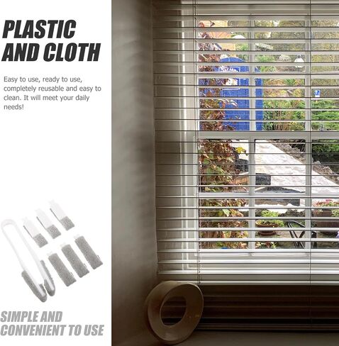Baluue Portable Blinds Cleaner Brush with Replaceable Brush Head for Blinds and Showers, Space-Saving Design, Easy to Store, for Offices and New Year Sweep in Kuwait