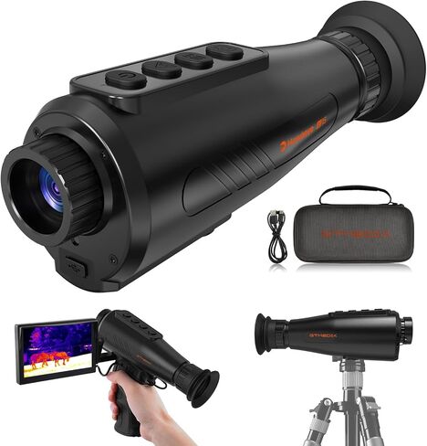 Thermal Monoculars, 384x288 Ai15 Thermal Imaging Monoculars 1.43" Large AMOLED Display Night Vision Monocular for Hunting in Kuwait