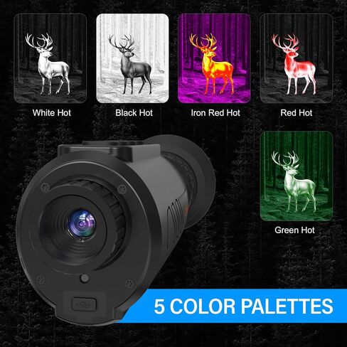 Thermal Monoculars, 384x288 Ai15 Thermal Imaging Monoculars 1.43" Large AMOLED Display Night Vision Monocular for Hunting in Kuwait