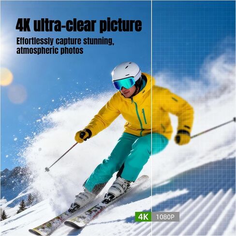 4K Handheld Camera with WiFi,Outdoor Pocket Gimbal Vlogging Camera,330° Rotating Lens Handheld Camcorder,64MP Fast Focusing Face Tracking,3-Axis Stabilizer for Vloggers and YouTube (WHITE-128G) in Kuwait