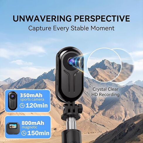 Mini Body Camera 1080P, Thumb Size Wearable Action Body Cam with Magnetic Clip - Portable POV Body Worn Camera for Outdoor Security, Travel, Sports in Kuwait