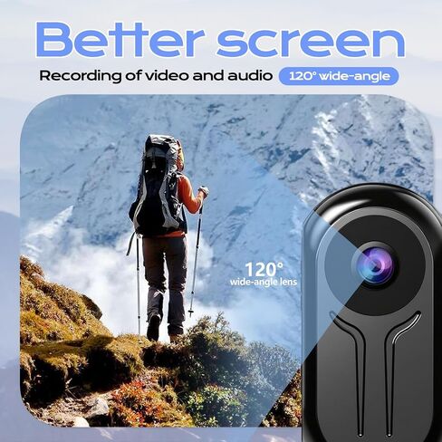 Mini Body Camera 1080P, Thumb Size Wearable Action Body Cam with Magnetic Clip - Portable POV Body Worn Camera for Outdoor Security, Travel, Sports in Kuwait