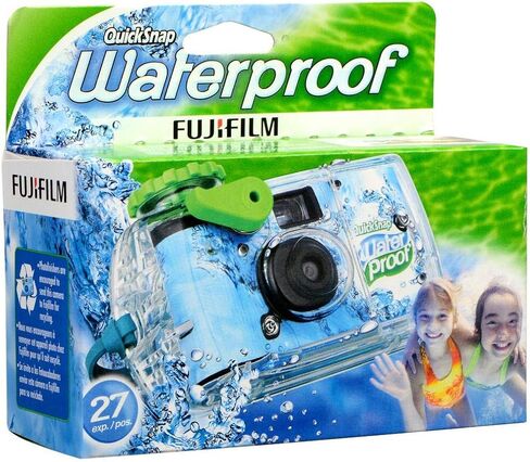 Fujifilm 2-Pack QuickSnap 800 Waterproof 35mm One-Time-Use Disposable Camera, 27 Exposures with Panasonic Floating Camera Strap, 7025227 in Kuwait