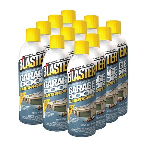 B’Laster Garage Door Lubricant Spray – Premium Silicone Garage Door Lube – Reduces Friction, Quiets Noisy Operation, Tack-Free Formula that Won’t Attract Dust or Dirt – 9.3oz (Case of 6) in Kuwait
