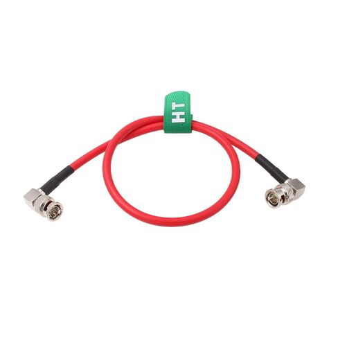 12G SDI Raw 4K 60p Video Cable Right Angle BNC Coaxial Shielded for Sony FS7 FX9 FX6 Alexa DSMC2 Camera Blackmagic SmallHD Atomos Monitor (50cm, Red) in Kuwait