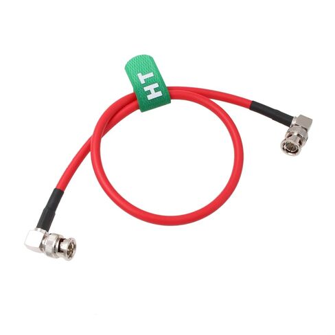 12G SDI Raw 4K 60p Video Cable Right Angle BNC Coaxial Shielded for Sony FS7 FX9 FX6 Alexa DSMC2 Camera Blackmagic SmallHD Atomos Monitor (50cm, Red) in Kuwait