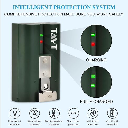 2 Pcs Replacement Battery for Ring, 6040mAh with Dual Charging Station, Compatible with Video Doorbell 2/3/4/3 Plus, Spotlight Cam, Stick Up Cam, Indoor/Outdoor Use in Kuwait
