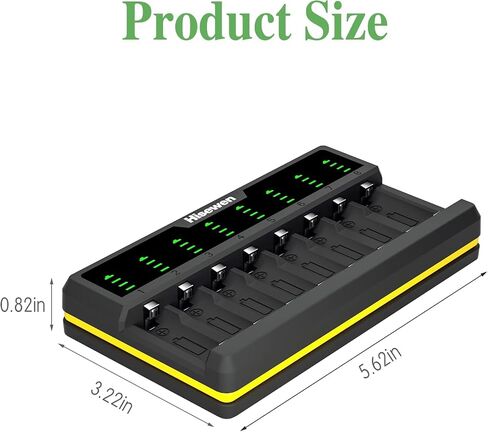 Arlo Battery Charger for Arlo Wireless Cameras VMC3030 VMK3200 VMS3330 3430 3530 and Flashlight (Not Included Batteries) (8 Bays Charger with Wall Charger) in Kuwait