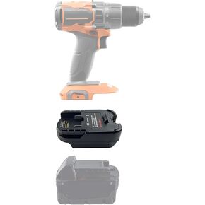 EID DM18AR Battery Adapter for Ridgid AEG Tools, Work for Dewalt 20V Battery and for Milwaukee M18 18V Battery (Adapter Only) in Saudi Arabia