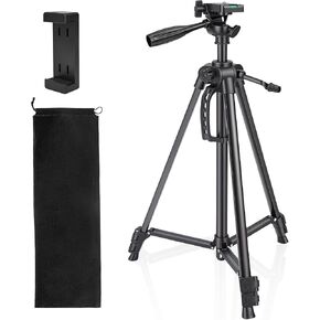 Laser Level Tripod Compatible with Klein Tools, 20" Adjustable Laser Tripod Stand with 1/4"-20 Thread Mount, Lightweight Tripod with Non-Skid Feet, Collapsible Legs, Carrying Pouch Included in Saudi Arabia