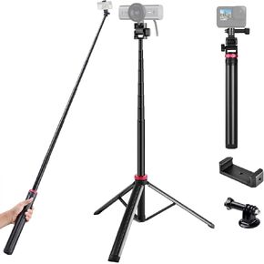80'' Floor Webcam-Tripod Stand Holder for Logitech C920x/MX Brio 4K/C922x/C930/Brio 500/Brio 4K/StreamCam Webcams/iPhone 17 16 15 14 and Samsung Smartphone and Action Cameras in Saudi Arabia