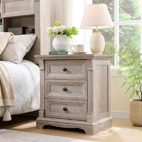 Farmhouse 7 Drawers Dresser for Bedroom, 54" Wide Wood Drawers for Nursery | ustic Chest of Drawers w/Roman Column, Wooden Storage Dressers Organizer for Bedroom, Living Room, Closet, Antique White in Kuwait