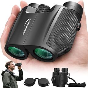Aurosports 12x32 Compact Binoculars for Adults - Small Pocket Binos with FMC&BAK4, Wide 273ft/1000yds Field of View - Easy Focus for Bird Watching, Hiking, Cruises, Travel, Gifts for Men Women in Saudi Arabia