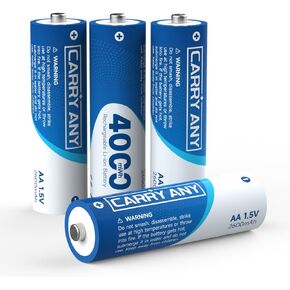 4000mWh 4 Pack aa Rechargeable Batteries, aa Lithium Battery | High Capacity Double A Batteries, Constant 1.5V Output, 2000+ Cycles, Wide Temp -40°F~140°F, for Blink Outdoor Camera Xbox in Kuwait