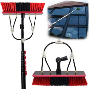 Telescopic Cleaning Brush Pole 3-11m, Water Fed Extendable Window Cleaner, Roof & Solar Panel Cleaning Tool, Perfect for Conservatories and Outdoor Use in Kuwait