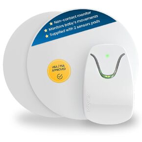 Babysense 7 Baby Sleep Breathing Movement Monitor for Newborn and Infants, No WiFi, Non Wearable, Non Contact Monitor with 2 Under-Mattress Sensors for Full Crib Coverage, FSA Baby Monitor in Kuwait