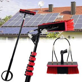 Telescopic Window Cleaning BrushExtendable Cleaner for Solar Panels & Conservatory Roofs Adjustable Head for StreakFree Shine & Easy Reach Perfect Outdoor Cleaning Tool in Kuwait