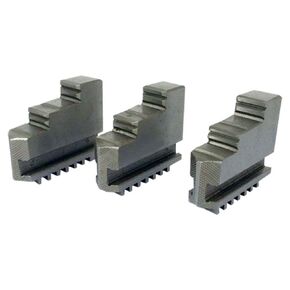HHIP 3900-4732 3 Piece Steel External Hard Jaw Set for 4" 3-Jaw K11 100 Lathe Chuck, 4" Fits Chuck Size in Kuwait