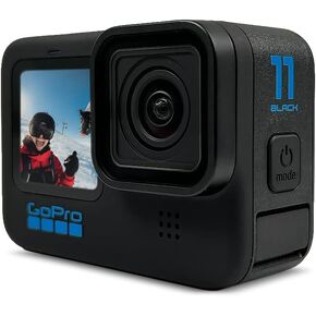 كاميرا GoPro HERO11 Black - مقاومة للماء مع فيديو 5.3K60 Ultra HD، صور 27 ميجابكسل، مستشعر صورة 1/1.9 بوصة، بث مباشر، كاميرا ويب، التثبيت in Kuwait