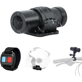 VSYSTO Helmet Camera for Bicycle Motorcycle, Remote Control, WiFi HD 1080P Portable Waterproof Handlebar Camera, G-Sensor, Loop Recording in Kuwait