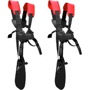 Weed Eater Strap Harness, Double Shoulder Padded Trimmer Strap for Weed Wacker, String Trimmer & Brush Cutter, Adjustable Shoulder Harness Compatible with Ego Greenworks Ryobi Stihl (2PCS) in Kuwait