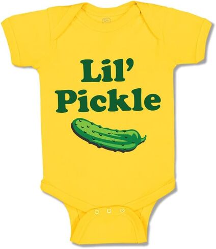 Cute Rascals Baby Bodysuit Lil Pickle Vegetables Funny Boy & Girl Baby Clothes Cotton in Kuwait