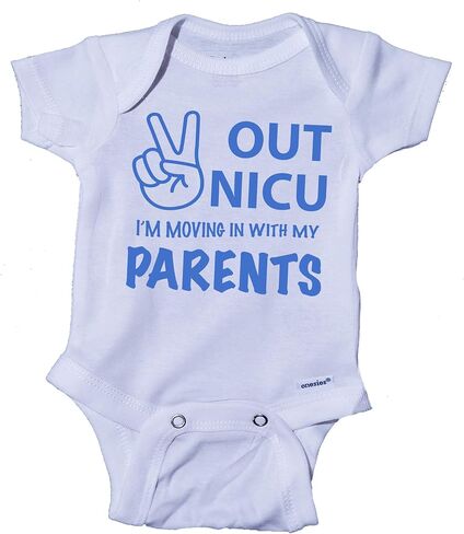 Peace Out Nicu Going Home with My Parents Onesie® Bodysuit Nicu Graduate Outfit Preemie Bodysuit Nicu Gift in Kuwait