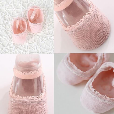 5 Pairs Baby Girls Lace Socks Newborn Soft Cotton Princess Mary Jane Dress Socks Infant Toddler Non Slip Socks in Saudi Arabia
