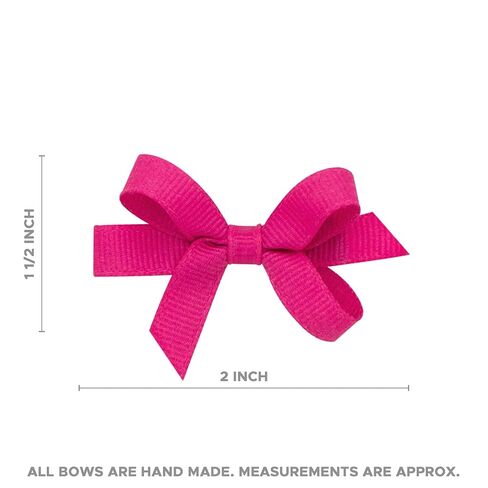 Wee Ones Baby Girls' Two Stretch Ruffle Edge Satin Add-A-Bow Baby Head Bands - White and Light Pink (6-24 months) in Kuwait