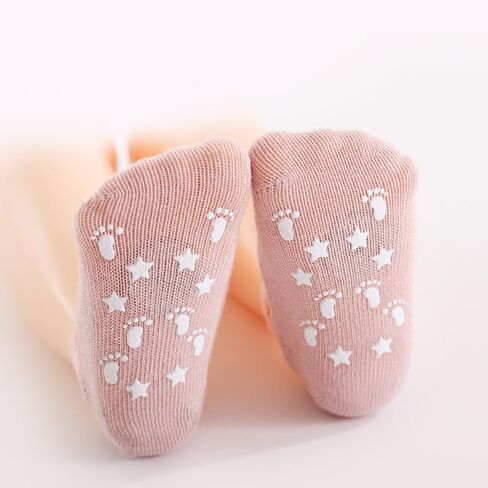 5 Pairs Baby Girls Lace Socks Newborn Soft Cotton Princess Mary Jane Dress Socks Infant Toddler Non Slip Socks in Saudi Arabia