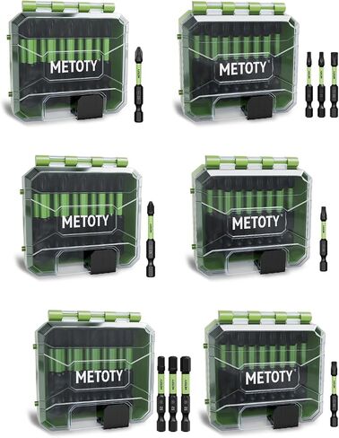 Impact Screwdriver Bits Set Magnetic, 93PCS (PH/PZ/SQ/Torx) Length 2" Impact Ready S2 Steel Driver Bits with Magnetizer, Extension Bars, for Automotive, Repair & DIY Projects in Kuwait