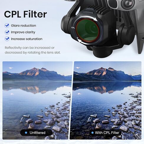 STARTRC ND/CPL Filter Set for DJI Mini 5 Pro Accessories, 3 Pack Filters ND16/64/CPL Mini 5 Pro Drone Lens Filters, Multi Coated HD Optical Glass in Kuwait