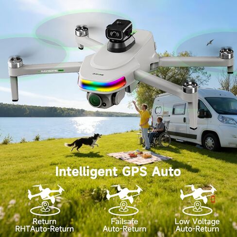 4K Drone with Camera for Adults & Beginners, 5.5" HD Touchscreen Remote, 30-Min Flight, Brushless Motor, Smart Obstacle Avoidance, One-Key Return, Foldable RC Drone Under 260g in Kuwait