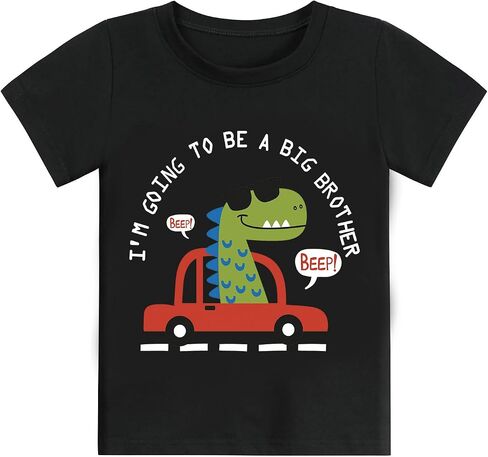 Big Brother Shirt for Toddler Baby Boy Big Bro Announcement T-Shirt Graphic Tee Crewneck Short Sleeve Shirt in Saudi Arabia
