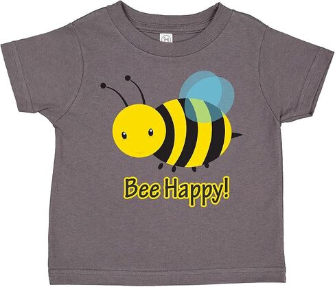 inktastic Bee Happy Toddler T-Shirt in Kuwait