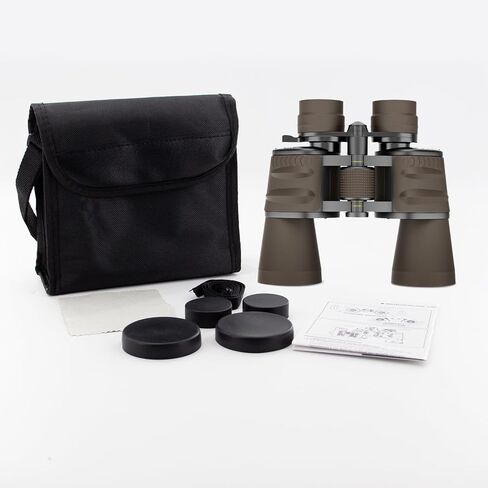 10-30x50 HD Zoom Binoculars for Adults with High-Powered & Image Stabilization - Waterproof, Clear Low-Light Vision Binos for Bird Watching, Hunting, Travel, Cruise Ship Use in Kuwait