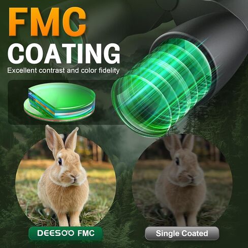 12-36x50 Zoom Binoculars for Adults High Powered Binoculars Hunting | Clear Low Light Vision, Large View, High Definition, BAK4 Prism, FMC, Easy Focus, Concert, Cruise Ship, Travel Hiking, Opera in Kuwait