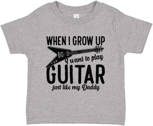 When I Grow Up I Want to Play Guitar Like My Daddy Baby Bodysuit One Piece or Toddler T-Shirt in Kuwait