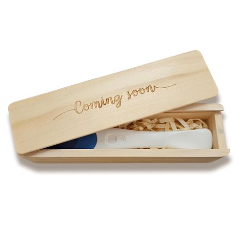 Pregnancy Test Keepsake Box, Pregnancy Announcement for Husband, Baby Announcemeny for Grandparents Baby Reveal Announcements Surprise Ideas Test Holder - Hello in Kuwait