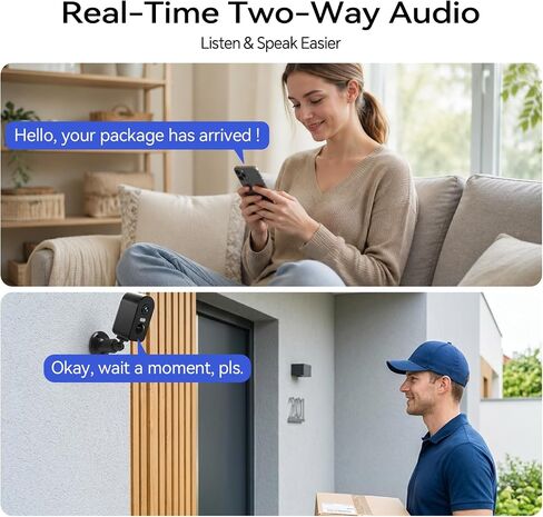 KKB 4G LTE Cellular Security Cameras Wireless Outdoor, Magnetic Mount, 2K No WiFi Security Camera Indoor Battery Powered Built-in SIM, Off-Grid Camera for RVs/Travel/Camping, Subscription Required in Kuwait