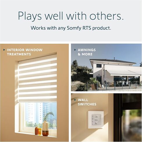 somfy Telis 4 RTS Patio Remote - 5-Channel - Replacement Remote for Outdoor Blinds & Shades - Programmable My Function - Blue and Gray Finish - #1810645 in Kuwait