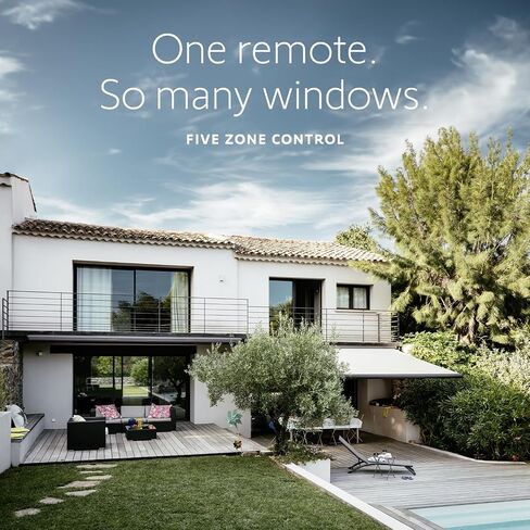 somfy Telis 4 RTS Patio Remote - 5-Channel - Replacement Remote for Outdoor Blinds & Shades - Programmable My Function - Blue and Gray Finish - #1810645 in Kuwait