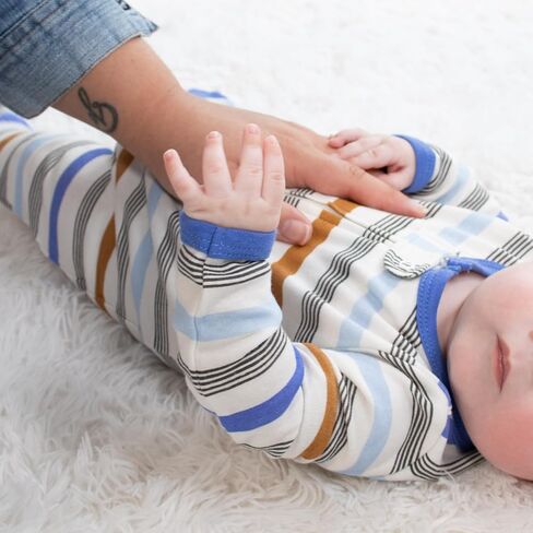 The Peanutshell Baby Boy Sleeper Set for Newborns & Infants 0-3, 3-6, 6-9 Months (3-Pack) - Cobalt Dino Multicolor in Kuwait