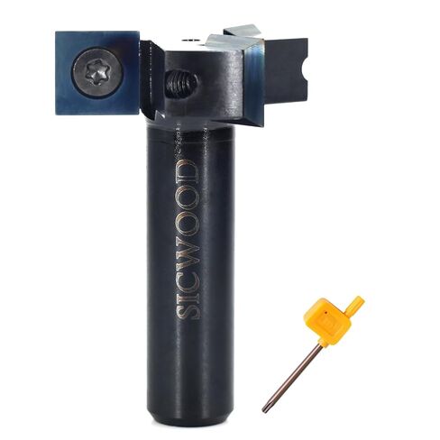 Spoilboard Surfacing Router Bit 1/2 Shank, 1-1/2" Cut Dia, with DLC Coated, 3-Flute, 12*12*1.5mm Blade, Slab Flattening Router Bit, Planing Bit, for CNC, Rabbeting Flycutter, Planer in Kuwait